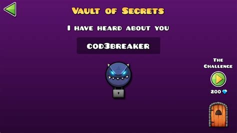 cod3breaker reward|[GEOMETRY DASH] How to solve Cod3breaker in Vault of Secrets.